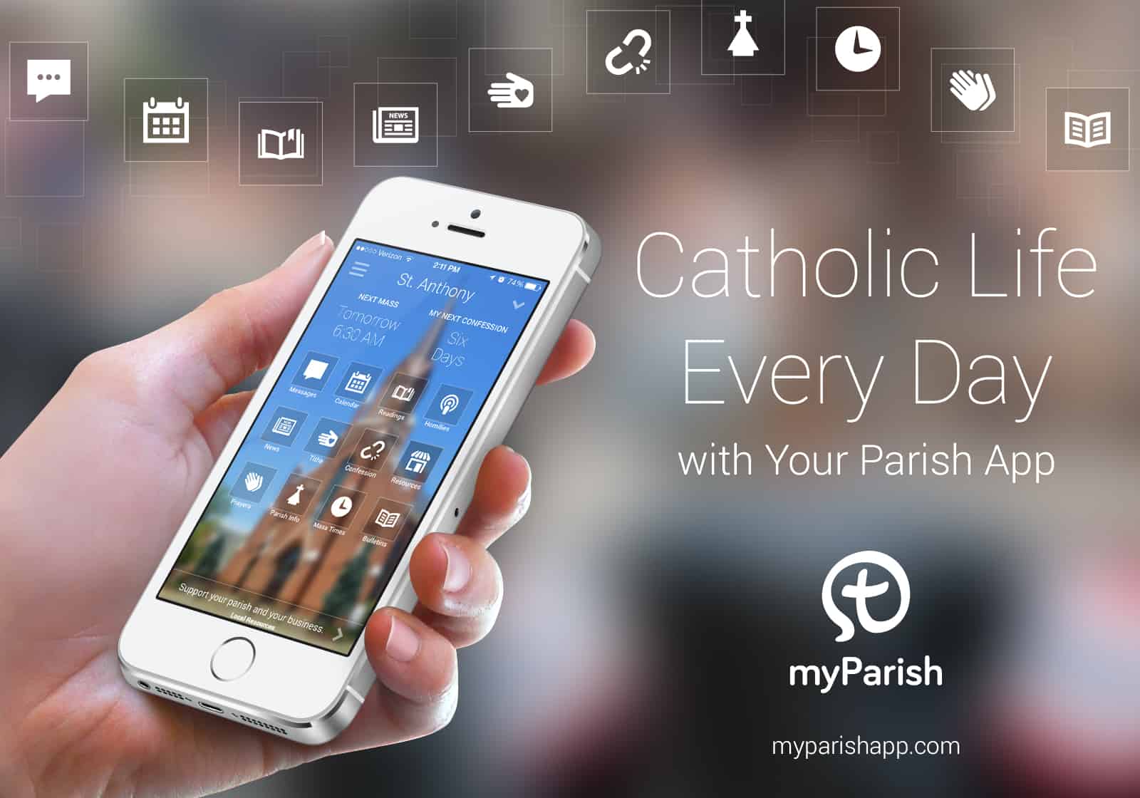Don’t Forget to Download myParish App!